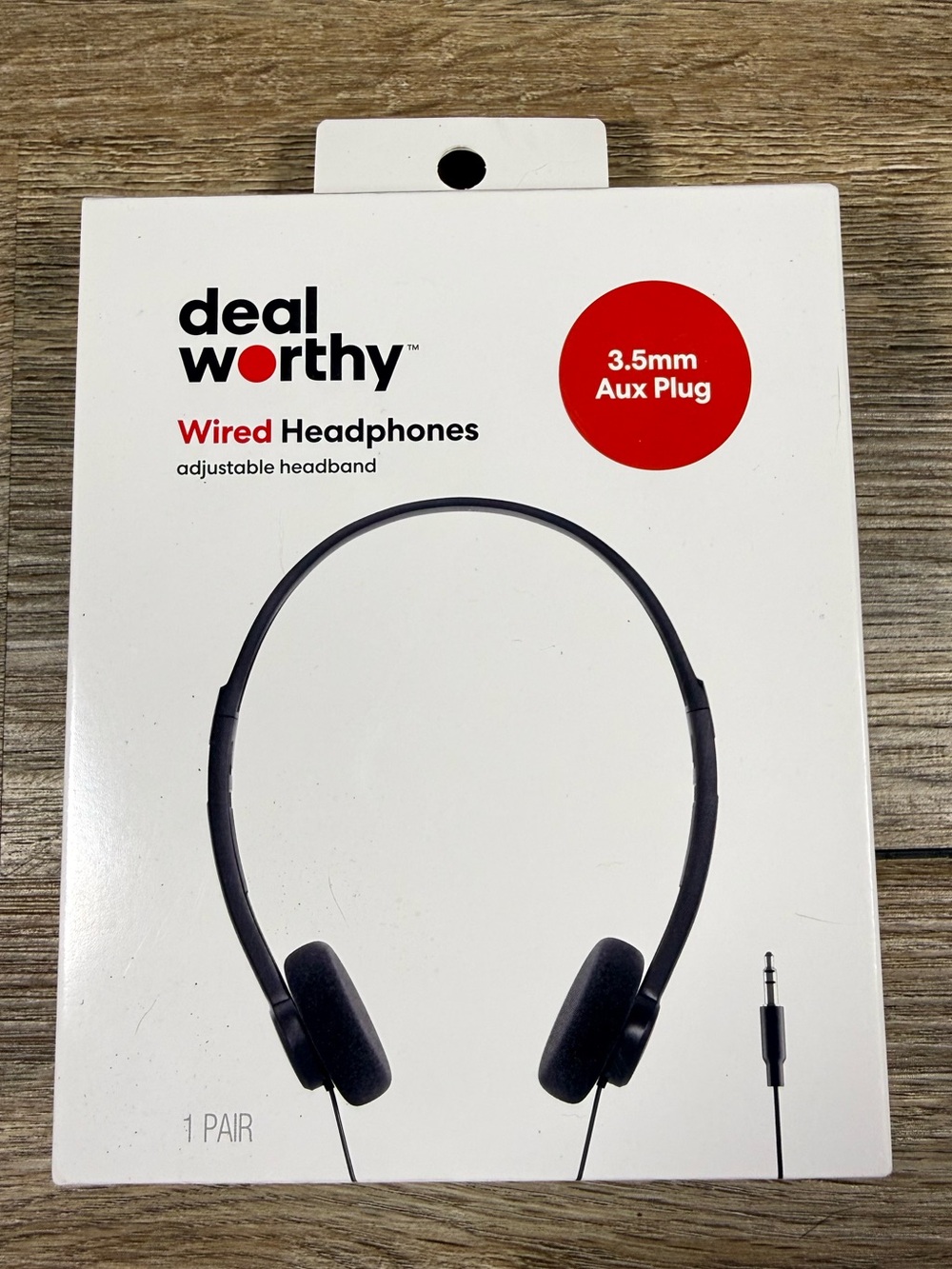 Target Dealworthy Packaging - White with Black and Red Logo